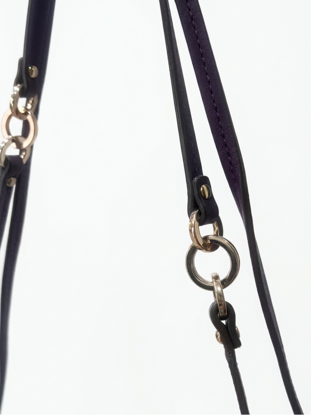 Coach Madison Slim File Bag — Signature Canvas & Purple Leather - Picture 4 of 8
